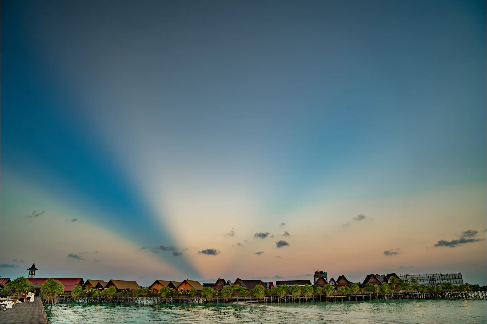 Gradient skies of Pulau Sipadan at evening