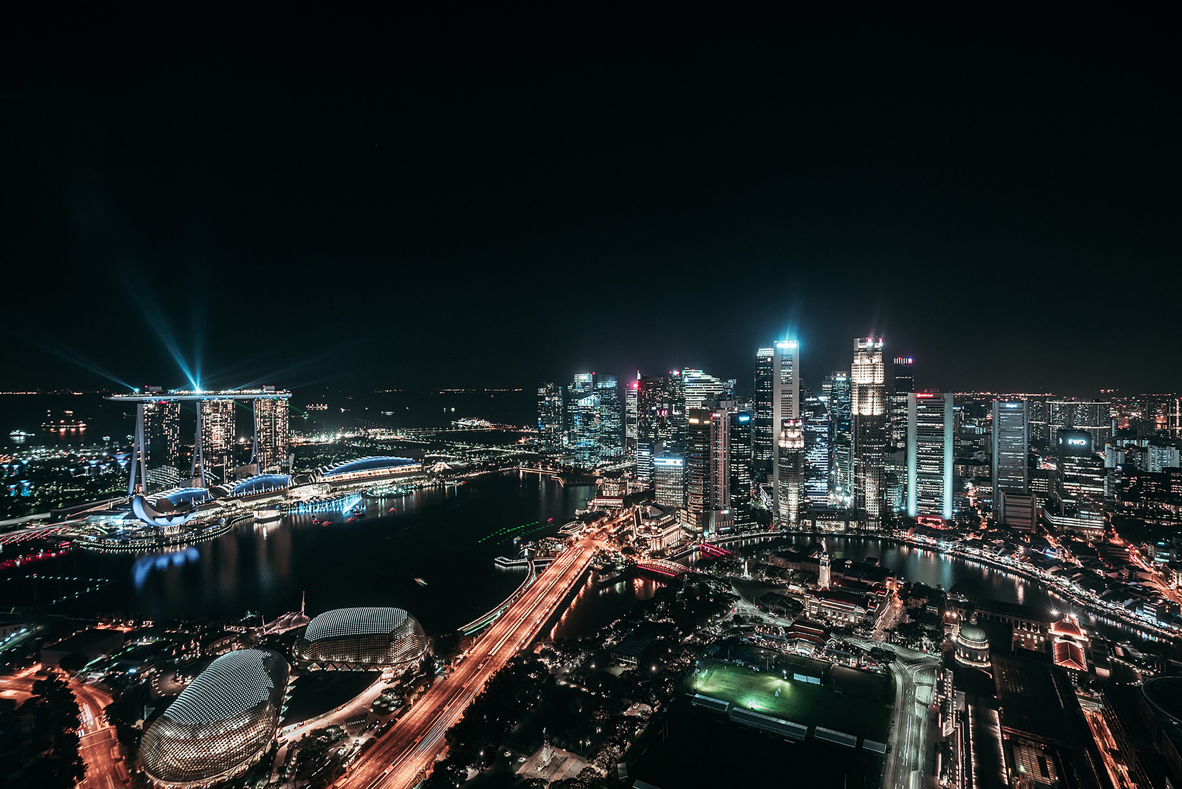 The Night Lights of Singapore